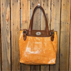 Fossil Coated Canvas Bag